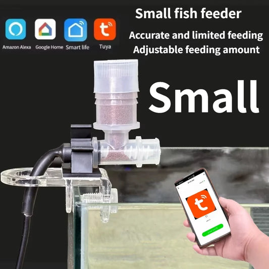 Fish tank feeder Mobile phone remote control Intelligent timing feeder Ornamental fish Turtle food Aquarium automatic feeder
