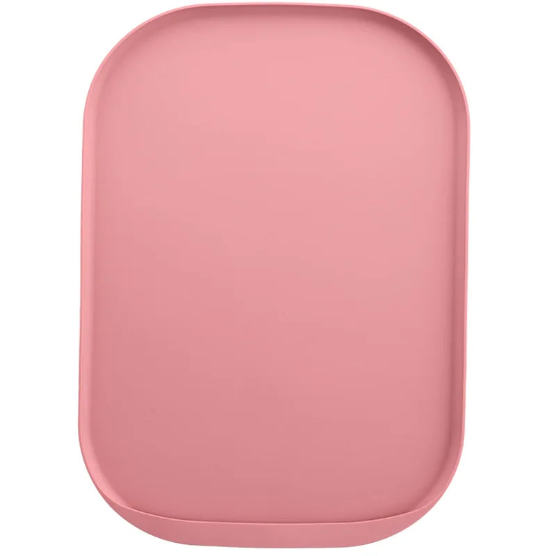 Silicone Pet Feeding Mat, Anti Slip Cat/Dog Food Tray With Raised Edges, Automatic Feeder And Water Dispenser Feeding Mat