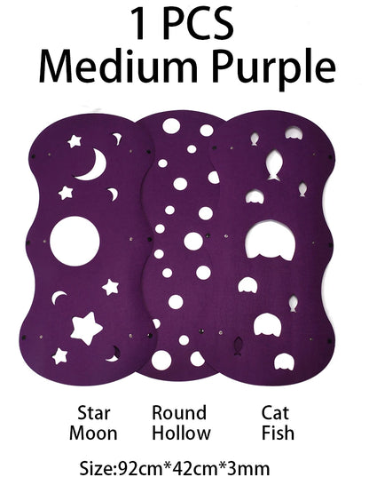 Splicing Cat Toy Felt Pom Nest Deformable Kitten Tunnel Collapsible Tube House Tunnel Interactive Pet Pusscat Security Sense
