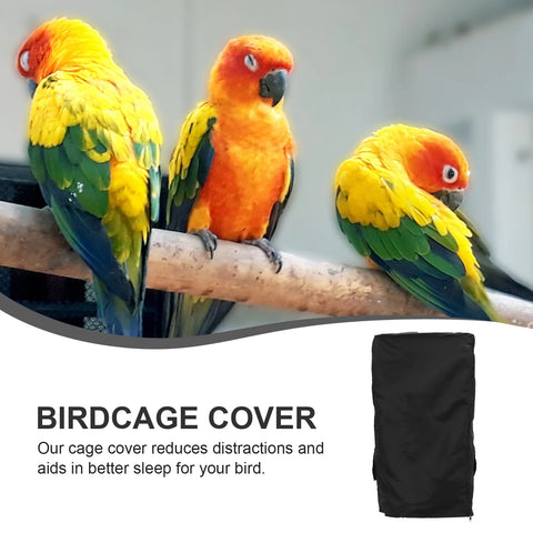 Two Handle Top Design Waterproof Bird Cage Cover Protective Birdcage Accessory Light Blocking Cage Cover Durable Pet Products
