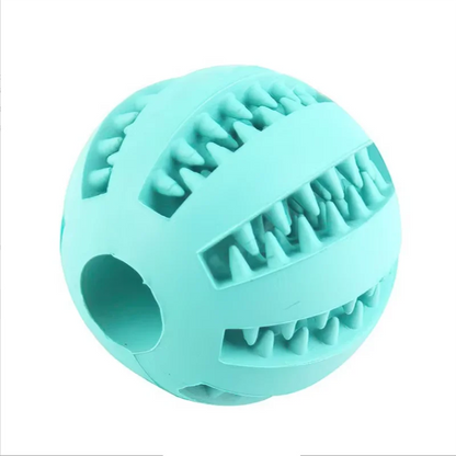 New pet leaking ball toys dogs playing with natural rubber leaking device grappling and biting and grinding elastic toys