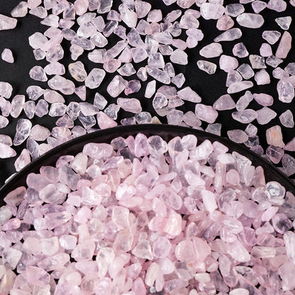 100g/bag Natural Stones Rose Quartz Material Crystal Gravel Stone Chips Ore Minerals Reiki Specimen Gemstones Aquarium Decor