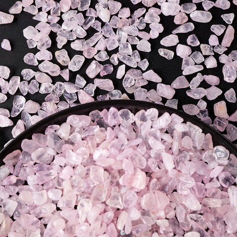 100g/bag Natural Stones Rose Quartz Material Crystal Gravel Stone Chips Ore Minerals Reiki Specimen Gemstones Aquarium Decor