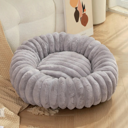 Round Pet Bed for Large Dog,  Winter Warm Cat Sofa Bed Washable Large Dog Bed All Seasons Available