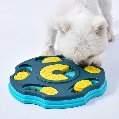 Dog Puzzle Toys Slow Feeder Interactive IQ Booster Food Dispenser for Puppies – Non-Slip Bowl Training Game for Dogs