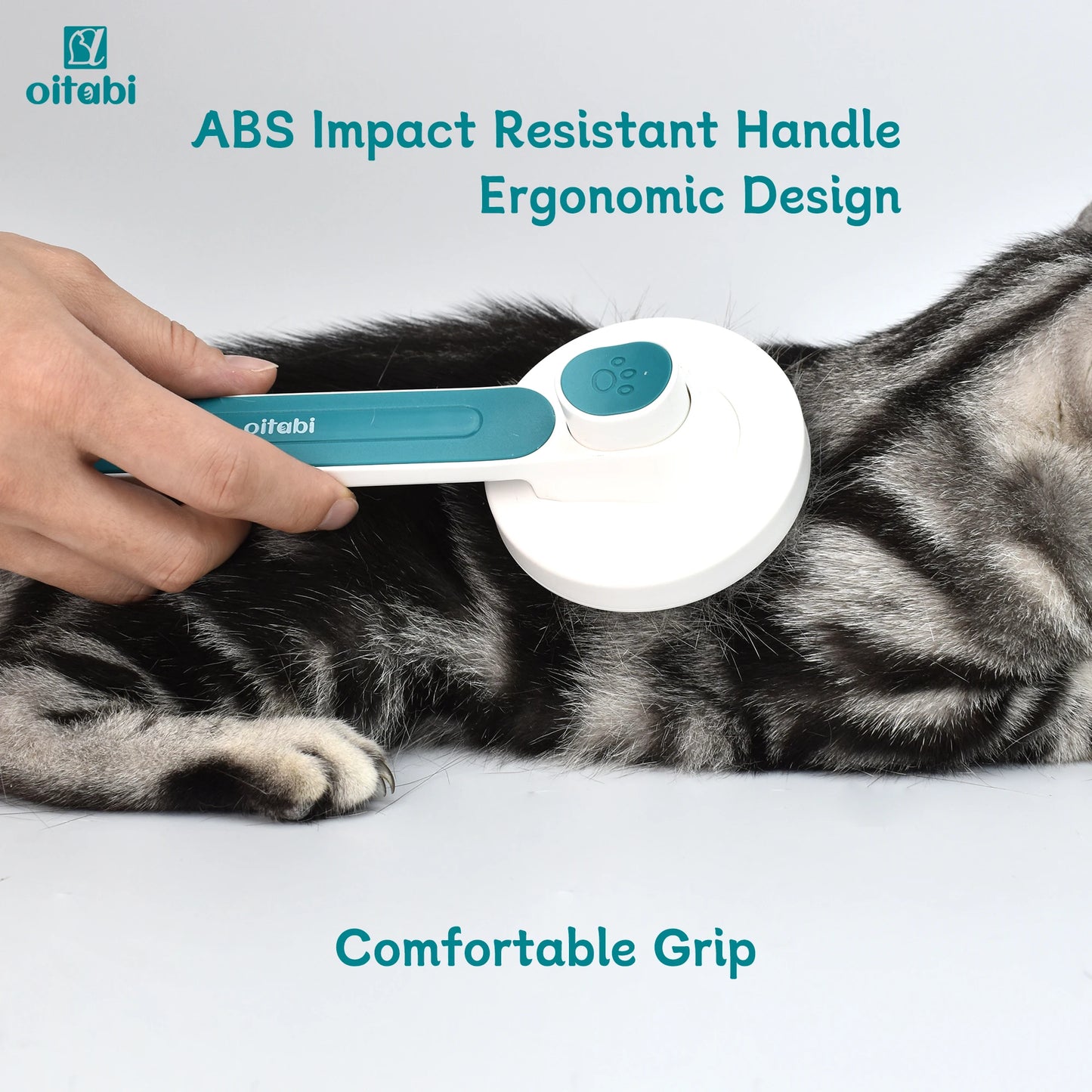 Oitabi Self Cleaning Brush for Dogs and Cats, Pet Hair Brush for Shedding Long & Short Hair, Easy Clean Retractable Hair Removal