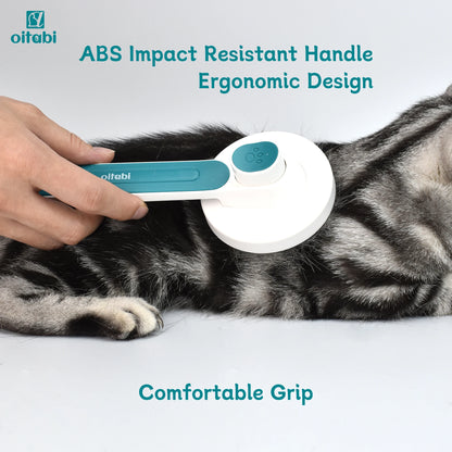 Oitabi Self Cleaning Brush for Dogs and Cats, Pet Hair Brush for Shedding Long & Short Hair, Easy Clean Retractable Hair Removal