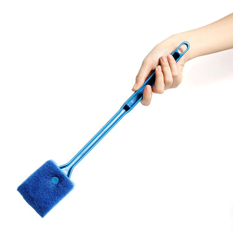 Aquarium Cleaning Brushes for Glass Acrylic Fish Tank Algae Clean Double Sided Algae Scraper Sponge Aquarium Cleaning Tools
