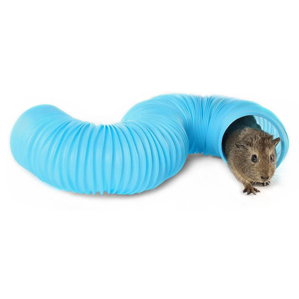 Small Animals Collapsible Tunnel Hamster Playing Exercise Tubes for Rabbit Ferret Guinea Pig Toys Pet Products