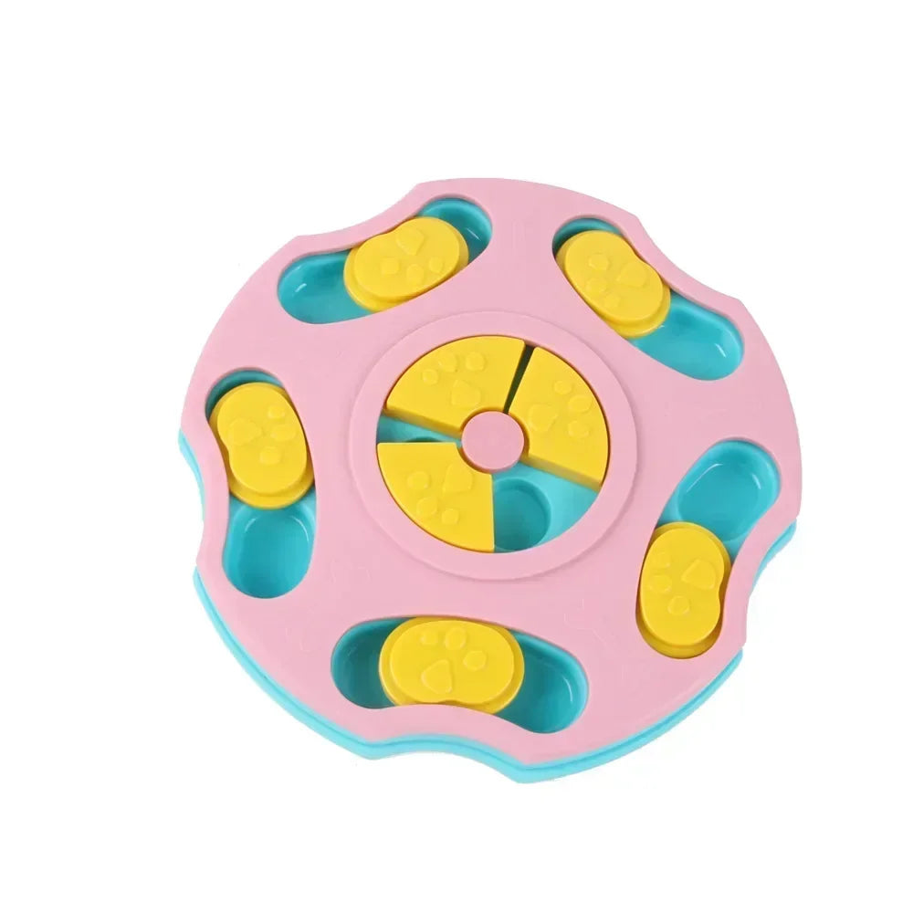 Dog Puzzle Toys Slow Feeder Interactive IQ Booster Food Dispenser for Puppies – Non-Slip Bowl Training Game for Dogs