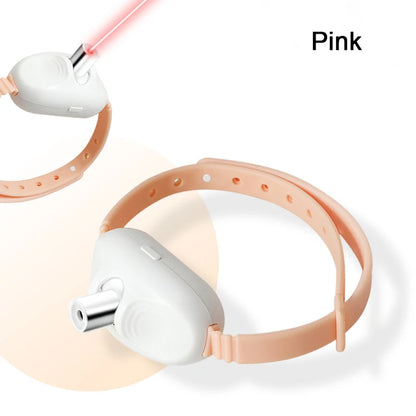 Laser Cat Collar Teasing Cat Electric USB Charging Kitten Automatic Cats Toy Smart Laser Teasing Cat Interactive cat Toy