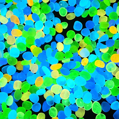 100 Pcs Luminous Rock, Stone Luminous Dark Garden Pebbles, Sidewalk Fish Tank Decoration, Aquariums, Fish Tanks loom