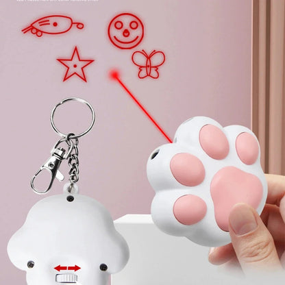 Pet Cat Laser Toys Rechargeable 5 Adjustable Patterns Cats Interactive Transform Pattern Kitten Training Funny Laser Toy Dog Toy