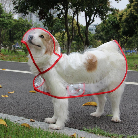 Solid Pet Rain Coat for Small Medium Dogs Impermeable perro Puppy Dog Poncho Raincoat Poodle mascotas Clothes chubasquero perro
