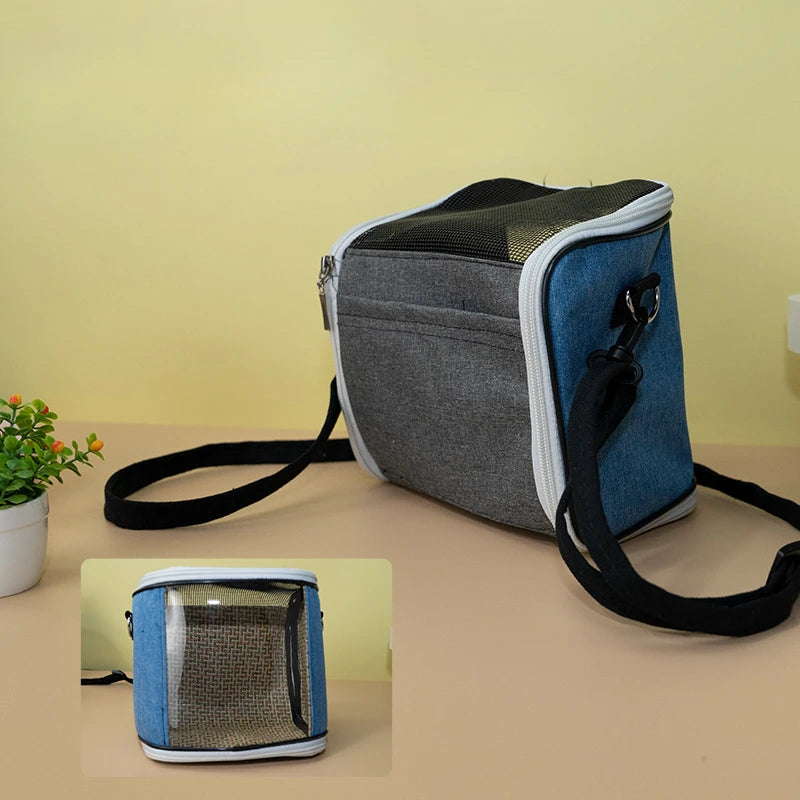 Portable Pet Bird Cage Parrot Breathable and Detachable Hamster Flying Kangaroo Travel Bag Pet Accessories Guinea Pig  Pet Bag