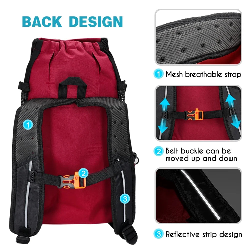 Breathable Pet Dog Carrier Bag for Large Dogs Golden Retriever Bulldog Backpack Adjustable Big Dog Travel Bags Pets Products