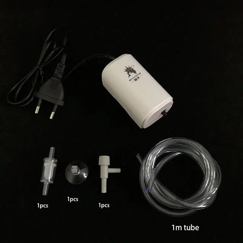 Ultra Silent 220V 3W Aquarium Air Pump Fish Tank Mini Air Compressor Oxygen Pump Aquarium Fish Tank Oxygen Pump One Output