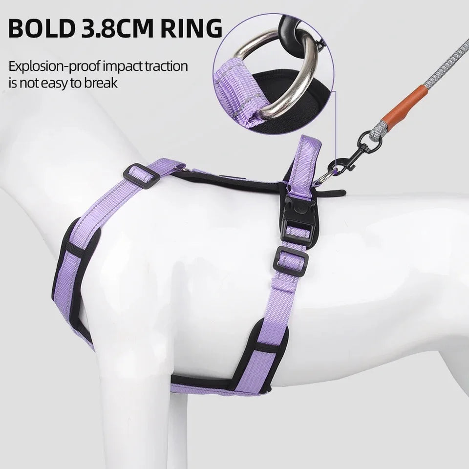 Reflective Puppy & Small Dog Vest Harness with Handle for Easy Control and Adjustable Chest Straps