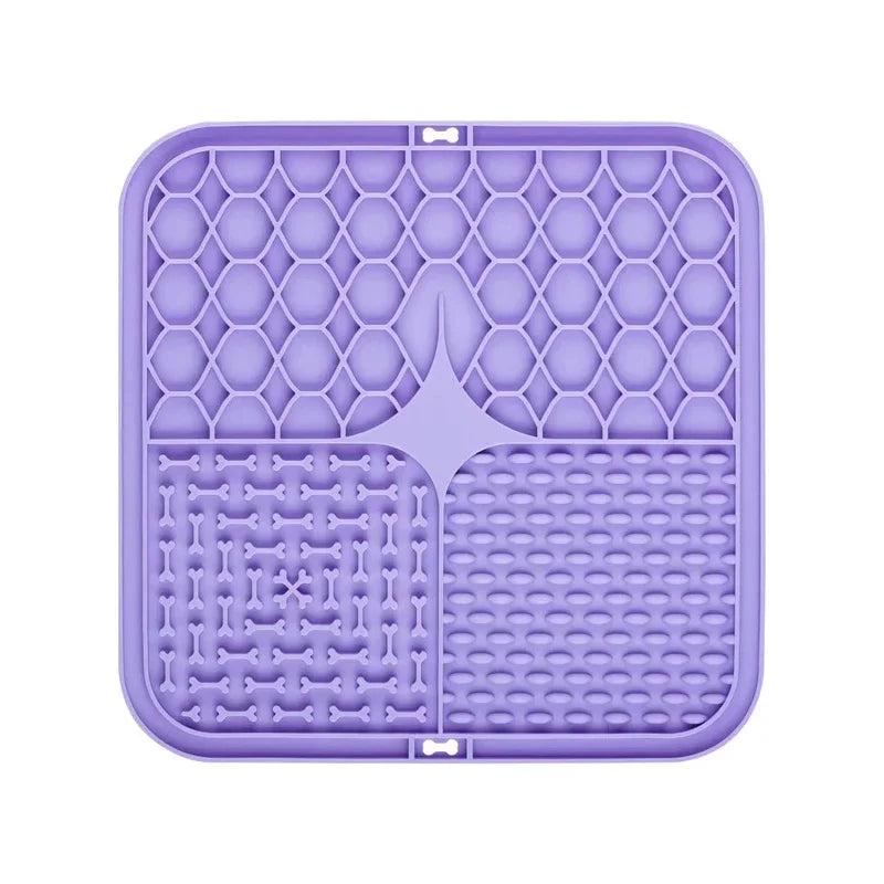 1PC Pet Licking Pad Slow Food Pad Dog Bowl Cat Pet Puppy Choke Proof Silicone Pet Slow Food Pad Cat And Dog Feeding Supplies