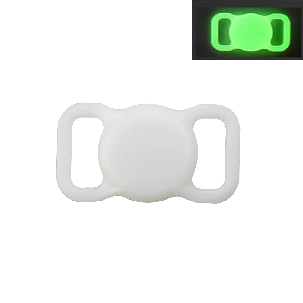 Airtag Pet Lose Proof Silicone Protective Case Dog and Cat Lose Proof GPS Luminous Apple AirTag Case Collar Tracker Protector