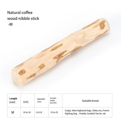 FZCSPEED Coffee Wooden Dog Chew Toy, Dog Wooden Chew Stick, for Tooth Pressure Relief, Toys