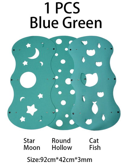 Splicing Cat Toy Felt Pom Nest Deformable Kitten Tunnel Collapsible Tube House Tunnel Interactive Pet Pusscat Security Sense
