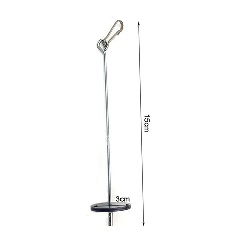 Bird Toy Skewer Fruit Spear Hanging Holder Pet Parrot Parakeet Meat Feeding Fork Stainless Steel Stick For Vegetable Skewer