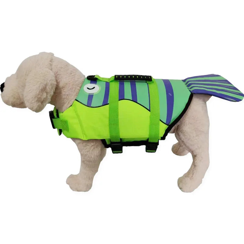 Pet Dog Life Jacket Enhanced Buoyancy Small Dogs Swimming Clothes Safety Vest with Handle for Medium Large Dog Surfing Costume