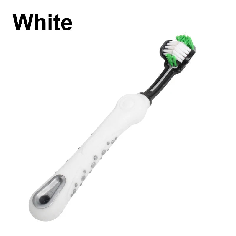 Three Sided Pet Toothbrush Multi-angle Toothbrush Cleaning Dog Cat Brush Bad Breath Pet Dental Care Cat Cleaning Mouth