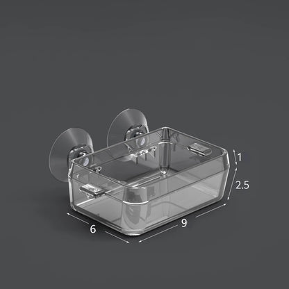 CAWAYI KENNEL Pet Reptile Transparent Feeder Anti-escape Food Bowl Worm Live Container With Strong Suction Cups Pet Supplies
