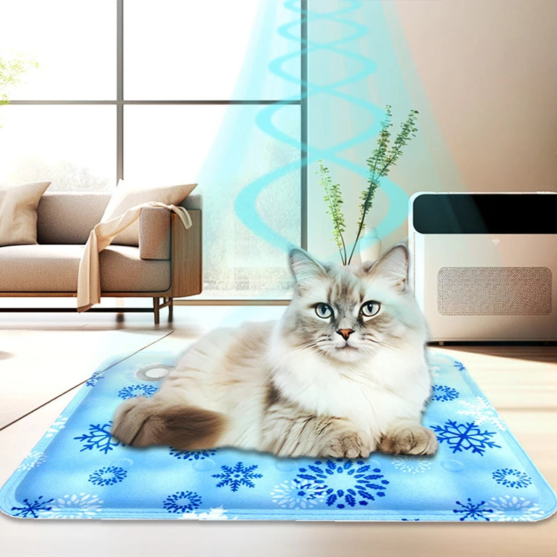 New Dog Cat Ice Cushion Summer Cooling Gel Mat Water Cushion Pet Cool Durable Blanket Sofa Ice Mat Blanket Dormitory Ice Mat