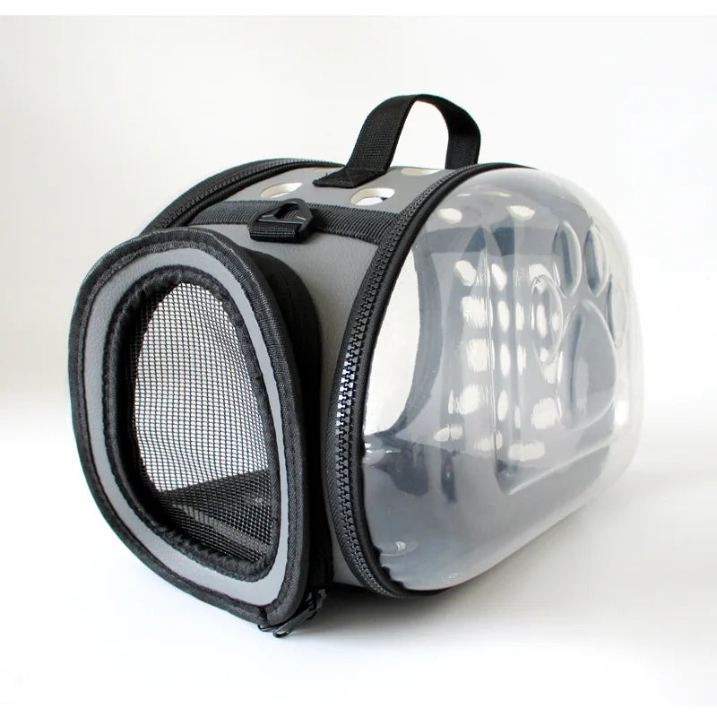 Transparent Pet Carrier Sling Bag for Cat Dog with Ventilation Foldable and Portable Large Capacity Cat Backpack Pet Carrier