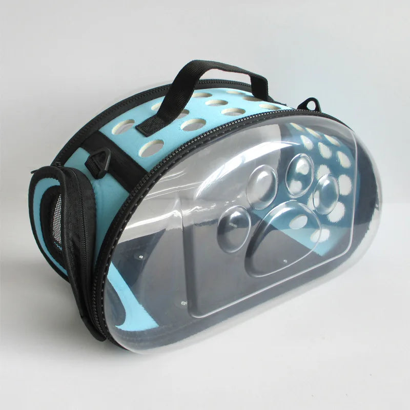 Transparent Pet Carrier Sling Bag for Cat Dog with Ventilation Foldable and Portable Large Capacity Cat Backpack Pet Carrier