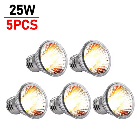 1/2/5/10PCS UVA UVB Reptile Heating Light Bulb 25/50/75W Snake Turtle Pet Full Spectrum Basking UV Light Bulbs Heating Light
