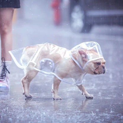 Solid Pet Rain Coat for Small Medium Dogs Impermeable perro Puppy Dog Poncho Raincoat Poodle mascotas Clothes chubasquero perro