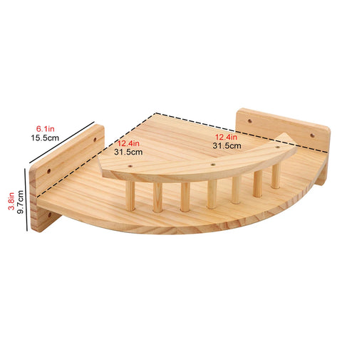 Wall-mounted Cat Climbing Frame 50cm Cat Climbing Ladder  Hammock  Activity Sisal Cat Grab Post Cat Pedal Indoor Cat House