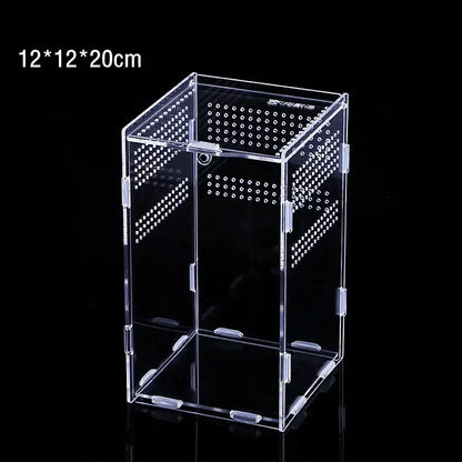 Transparent Acrylic Breeding Box Reptiles Amphibious Lizards Jumping Spiders  Turtles Breeding Box Modern Simple Breeding Tank