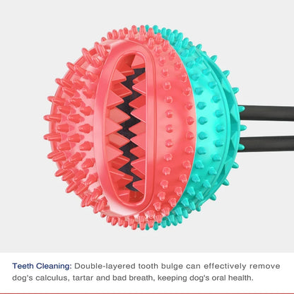 Large Dog Ball Toys Suction Cup Ropes Interactive Leaking Slow Feeder Chew Toy Toothing Clean Toys3ys