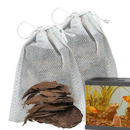 Aquarium Almond Leaves Catappa Leaves Aquarium Betta Fish Leaves Shrimp Fish Tank Accessories Creates Rainforest Environment