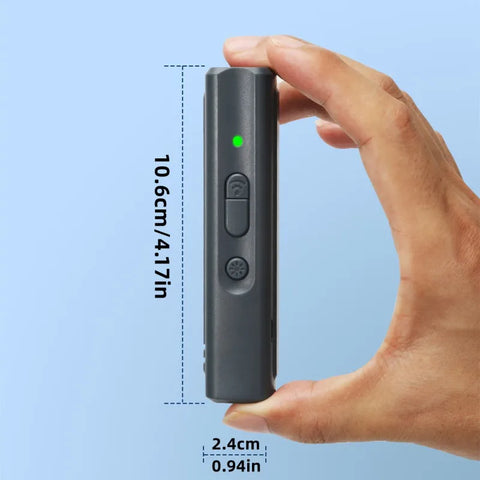Ultrasonic Dog Repeller Anti Barking Device USB Rechargeable & Portable Dog Trainer with LED Light and Lanyard