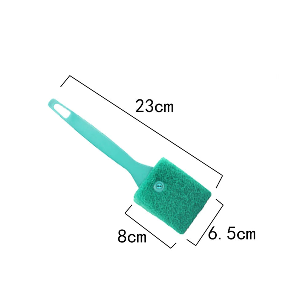 Aquarium Cleaning Brushes for Glass Acrylic Fish Tank Algae Clean Double Sided Algae Scraper Sponge Aquarium Cleaning Tools