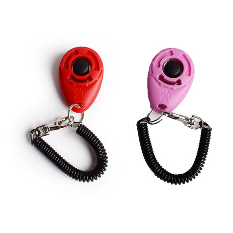 2/Pack Dog Training Clicker with Adjustable Wrist Strap Durable Lightweight Easy To Use for Cats Puppy Birds Horses