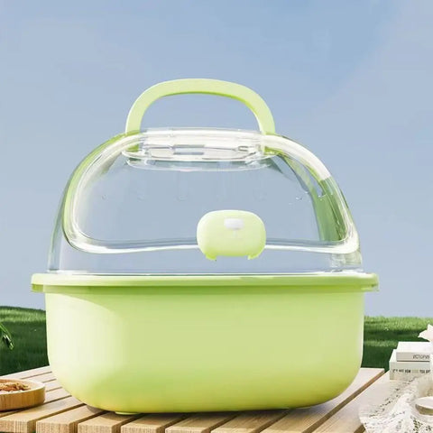 Portable Handheld Hamster Cage Sturdy Breathable Pet Carrying Box Large Space Travel Carrier Holder Pet House