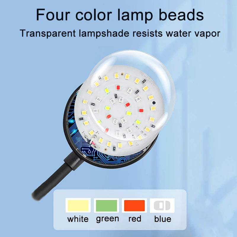 USB Aquarium LED Lamp Fish Tank Light Decor Aquatic Plant Multiple Modes Dimmable Lightness Full Spectrum Mini Clip Light 5V