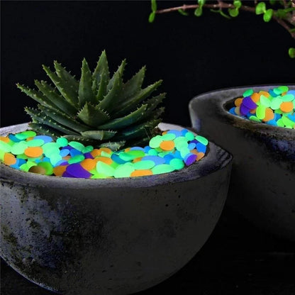 Luminous Stones Glow In The Dark Pebbles Glowing Stones Outdoor Walkways Home Garden Yard Decor Fish Tank Pebble Rocks