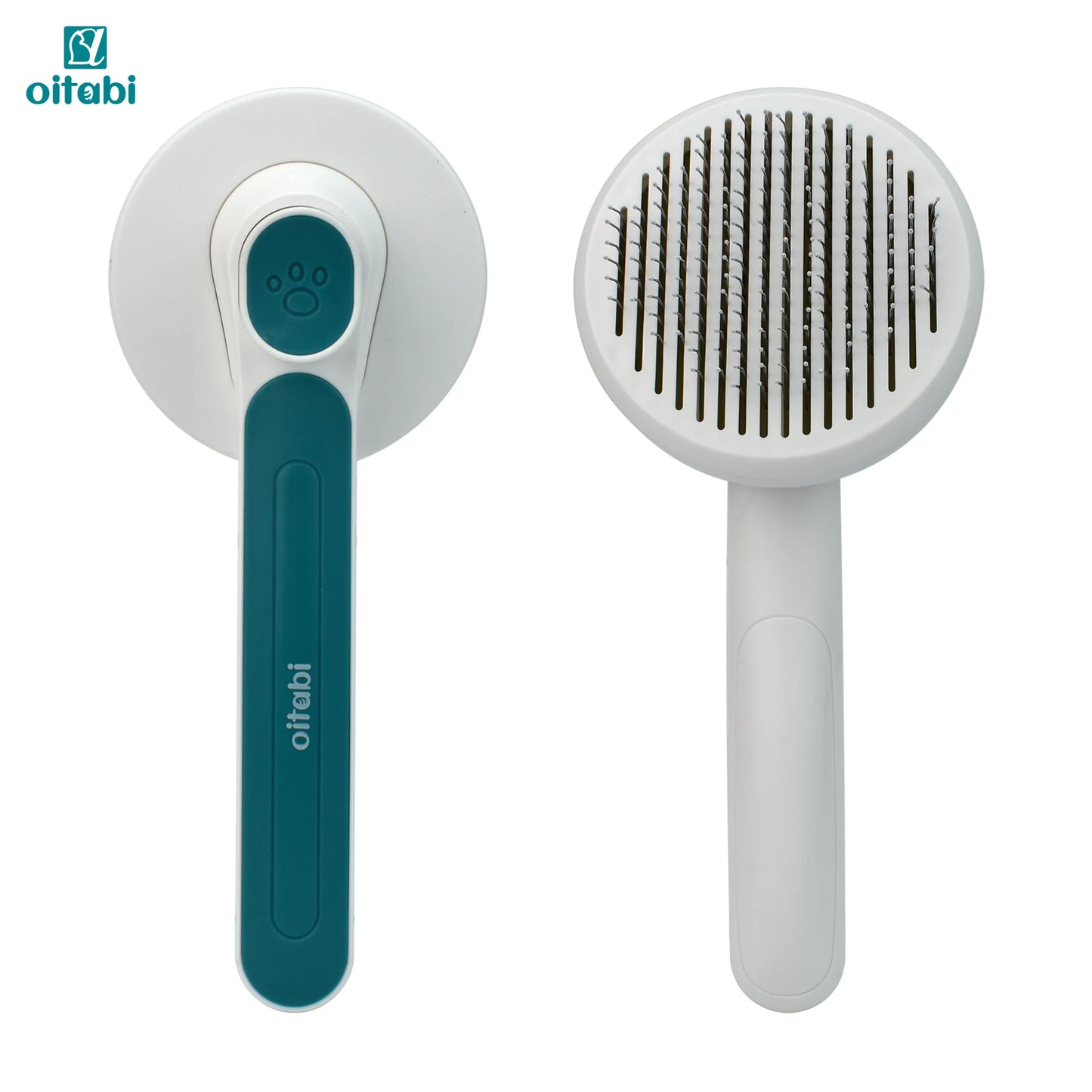 Oitabi Self Cleaning Brush for Dogs and Cats, Pet Hair Brush for Shedding Long & Short Hair, Easy Clean Retractable Hair Removal