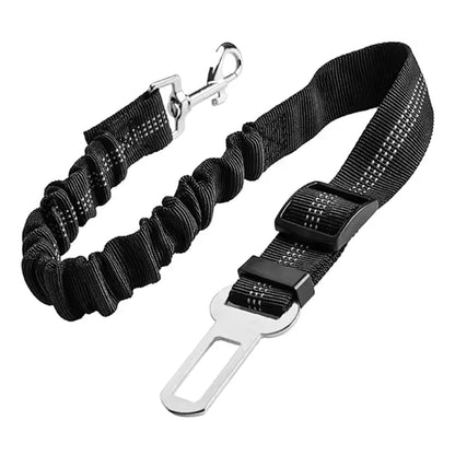 New hot pet supplies Car seat belt dog traction seat belt cushioned elastic safety rope traction leaf dog traction leaf