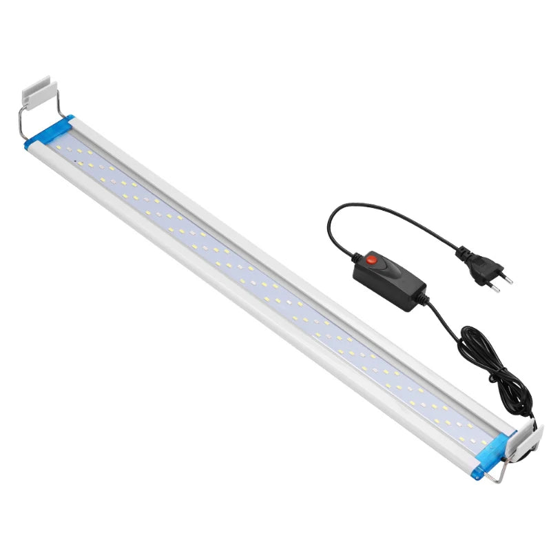 Extensible Waterproof Clip on Lamp For Fish Tank Super Slim Fish Tank Aquatic Plant Grow Aquarium LED Light 18-58cm