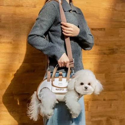 Multifunctional Double Shoulder Dog Carrier Backpack Adjustable Washable Pet Strap Artifact Breathable Dog Outing Bag For Pet