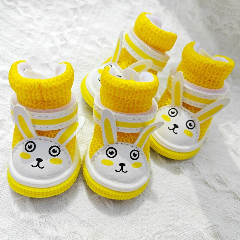 Summer Dog Sneakers For Small Puppy Animal Cute Rabbit Breathable Pet Sandal Shoes Foot Wear Boots Accessories Chihuahua Yorkie